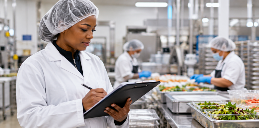 Food safety audit readiness in a food processing facility